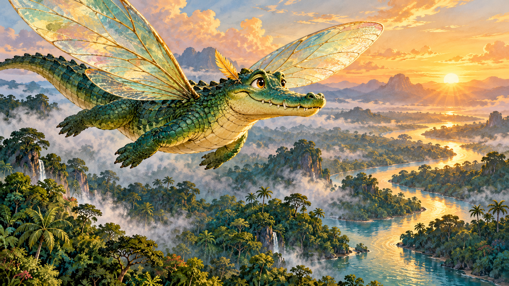 The Crocodile Who Borrowed the Sky
